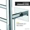 Anzzi Elgon 14Bar Stainless Steel Wall Mounted Towel Warmer Rack with Polished Chrome Finish TW-WM105CH - alternate 2